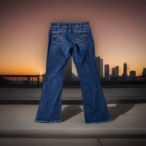 Silver Jeans Womens 31 x 31 Elyse Slim Bootcut  mid rise blue